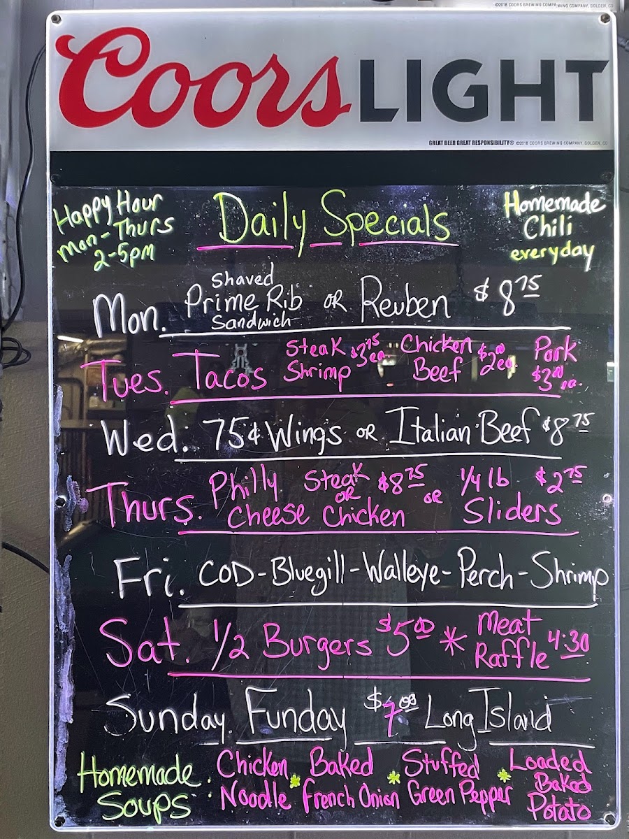 Ralph's Ace of Hearts Menu - Image 1