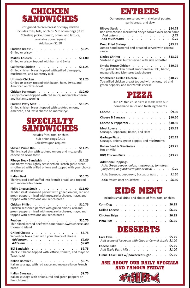 Ralph's Ace of Hearts Menu - Image 2